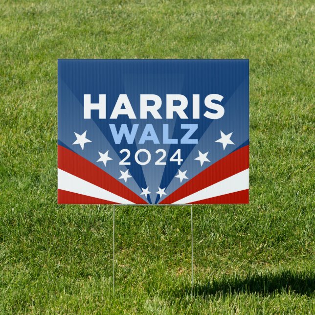 Harris Walz 2024 Yard Sign (Insitu)