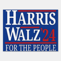 Harris Walz 2024 Yard Sign