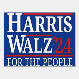 Harris Walz 2024 Yard Sign