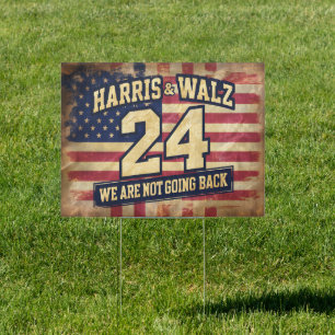 Harris & Walz 2024 yard sign