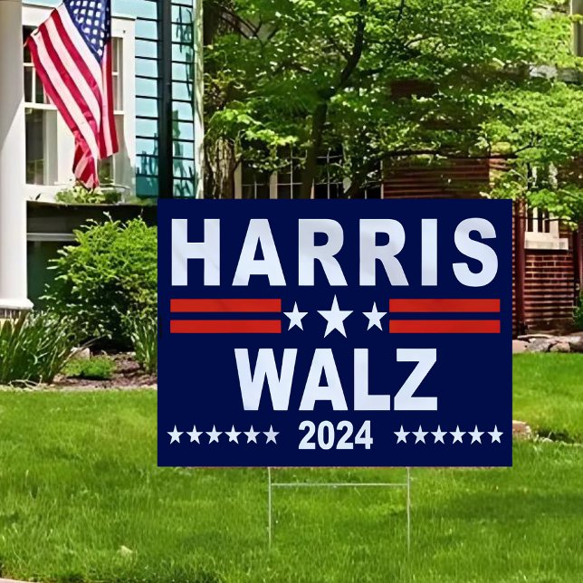 Harris Walz 2024 Yard Sign (Creator Uploaded)