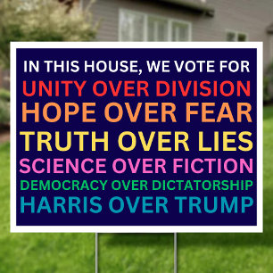 Harris Walz 2024 Yard Sign Campaign Election Sign