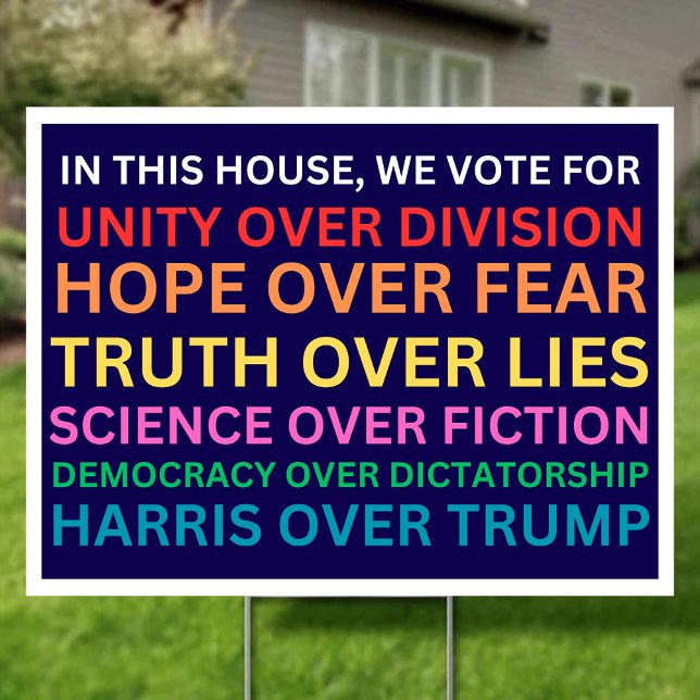 Harris Walz 2024 Yard Sign Campaign Election Sign (Creator Uploaded)