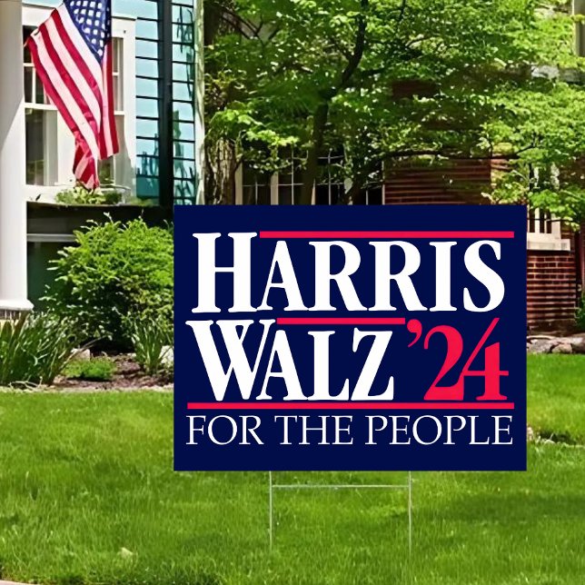 Harris Walz 2024 Yard Sign Kamala Harris Yard Sign (Creator Uploaded)