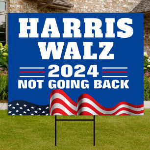 Harris Walz 2024 Yard Sign   Obviously Yard Sign