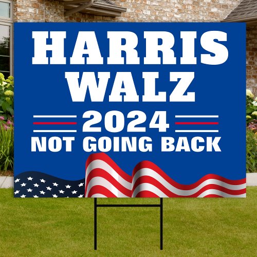 Harris Walz 2024 Yard Sign  Obviously Yard Sign