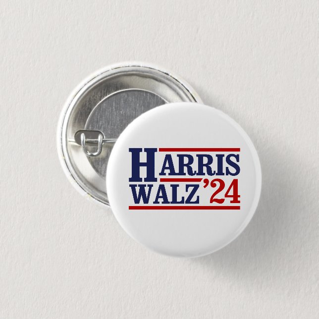 Harris Walz '24 Button (Front & Back)
