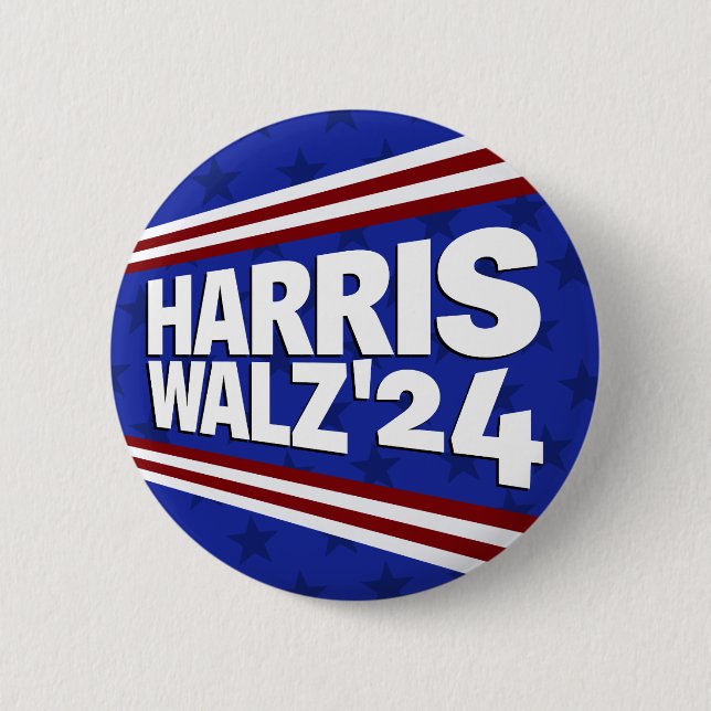 Harris Walz '24 Button (Front)