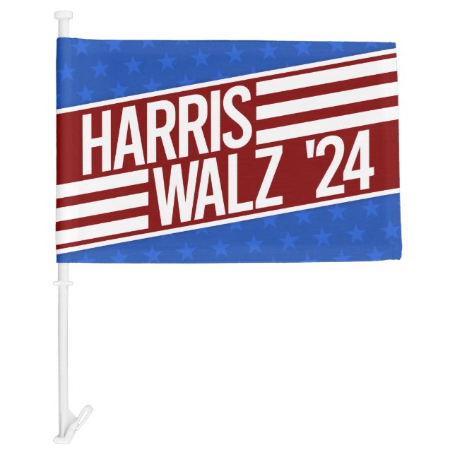 Harris Walz '24 Car Flag (Front)