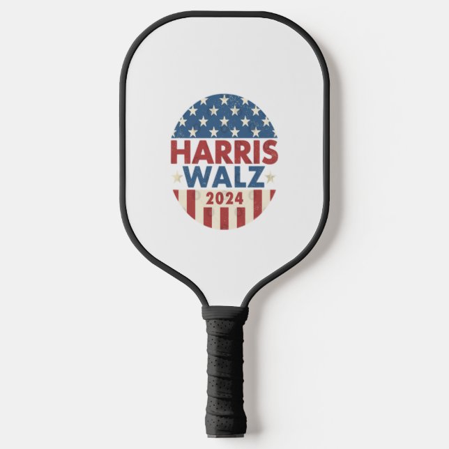 HARRIS WALZ 24 DEMOCRACY 2024  PICKLEBALL PADDLE (Front)