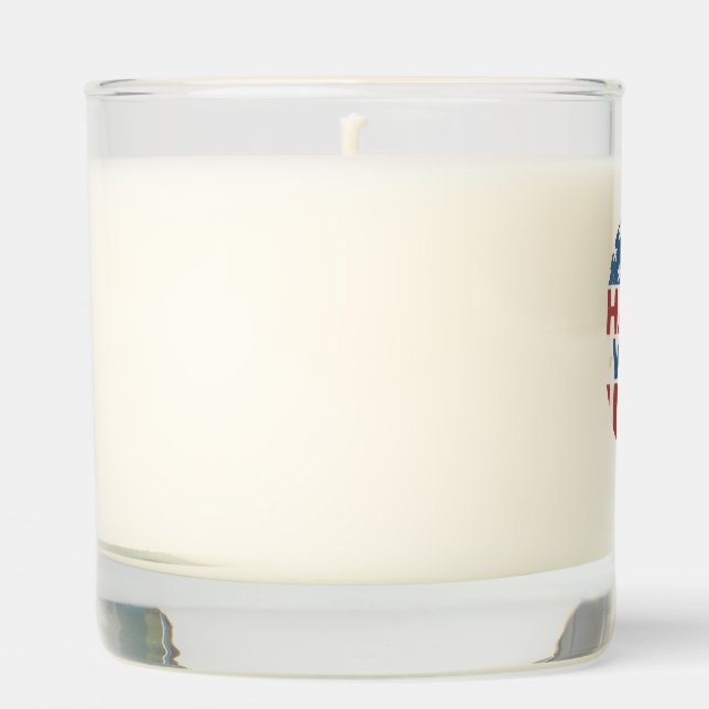 HARRIS WALZ 24 DEMOCRACY 2024  SCENTED CANDLE (Front)