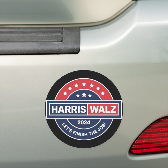 Harris Walz 24 Kamala Harris Madam President 2024  Car Magnet (In Situ)