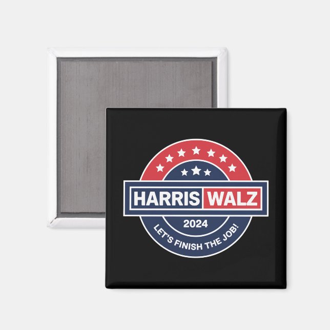 Harris Walz 24 Kamala Harris Madam President 2024  Magnet (Front/Back)