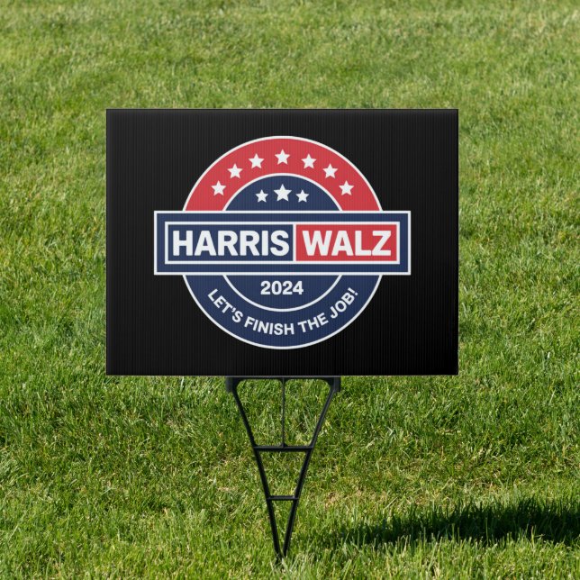Harris Walz 24 Kamala Harris Madam President 2024  Sign (Insitu)