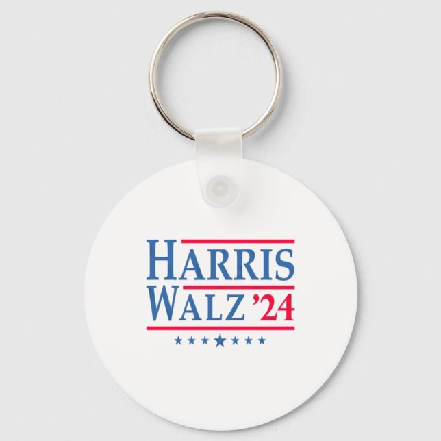 Harris Walz 24  Keychain (Front)