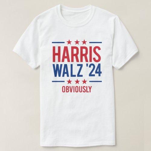 Harris Walz 24 _ Obviously T_Shirt