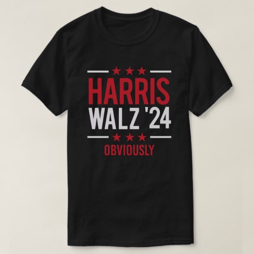 Harris Walz 24 _ Obviously T_Shirt