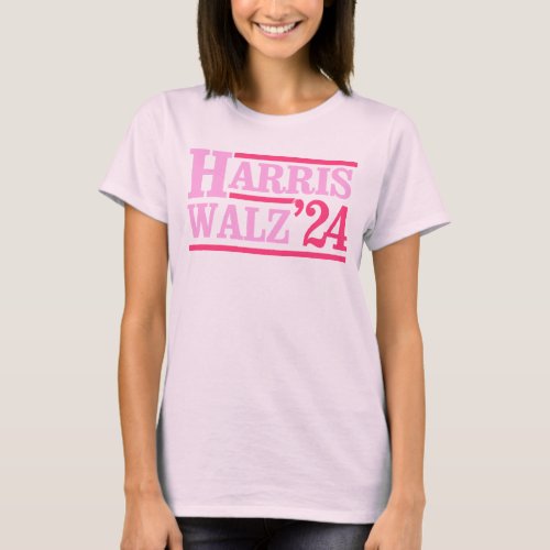 Harris Walz 24 Pink T_Shirt