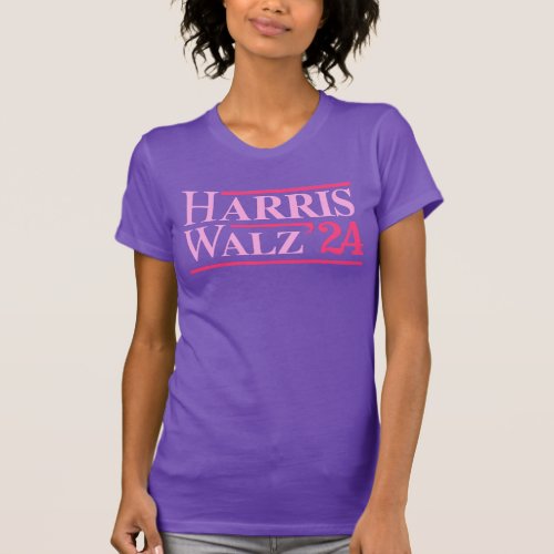 Harris Walz 24 Pink T_Shirt