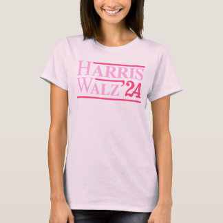 Harris Walz '24 Pink T-Shirt