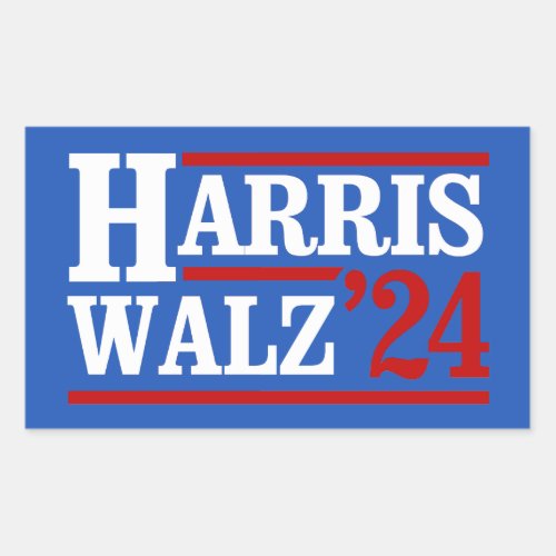 Harris Walz 24 Rectangular Sticker