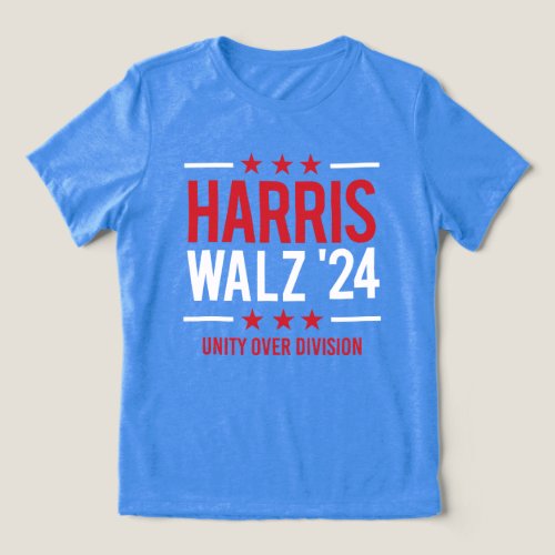 Harris Walz 24 _ Unity over Division Tri_Blend Shirt