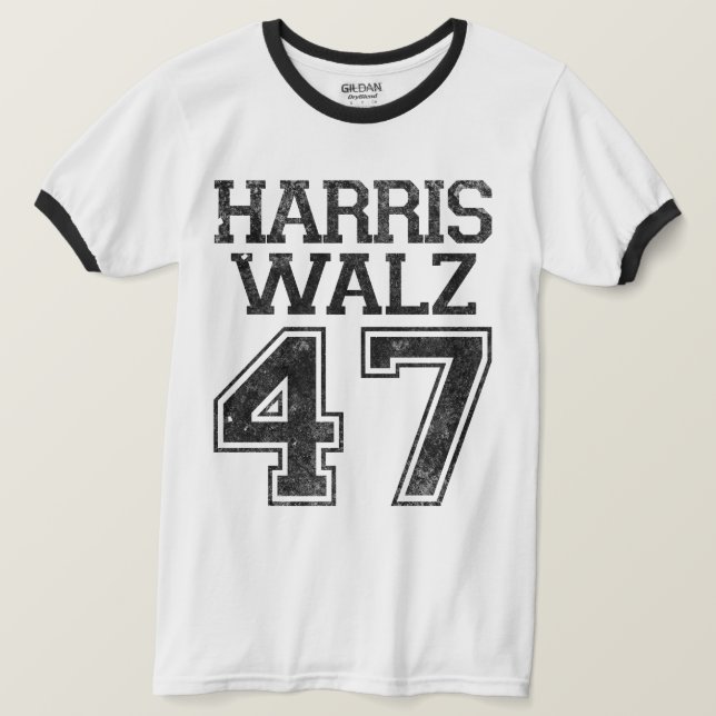 Harris Walz 47th President Vintage T-Shirt (Design Front)