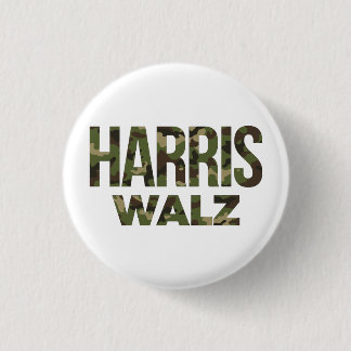 Harris Walz Camouflage 2024 Button