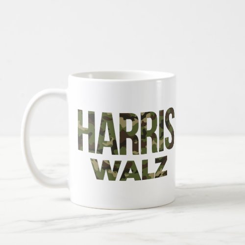 Harris Walz Camouflage 2024 Coffee Mug