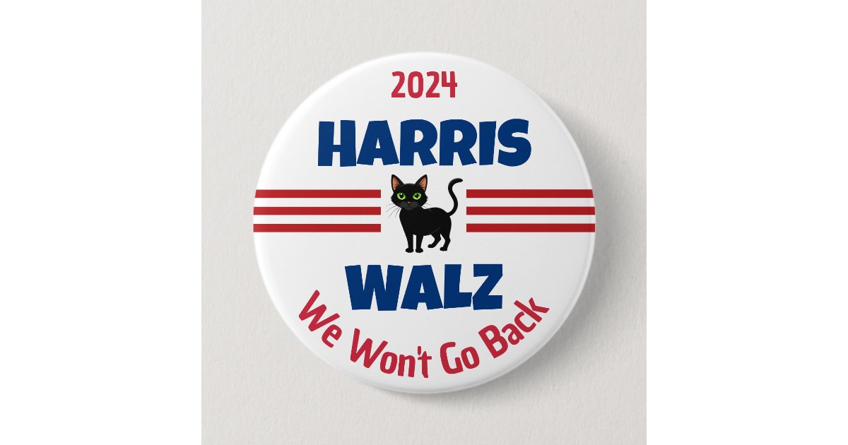 Harris Walz Campaign Button | Zazzle