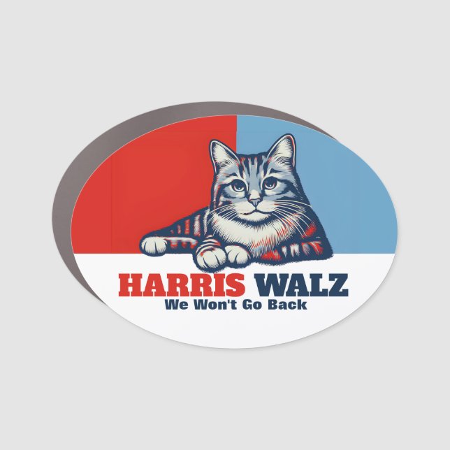 Harris Walz Campaign Car Magnet (Front)