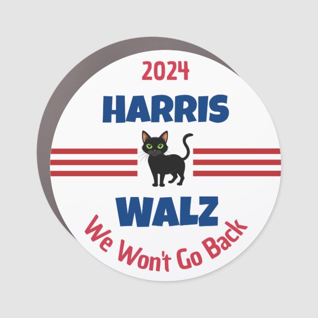 Harris Walz Campaign Car Magnet (Front)
