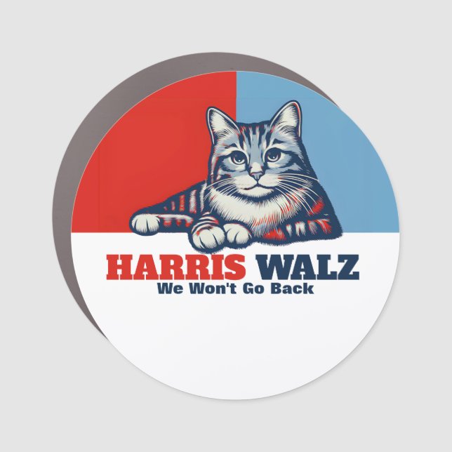 Harris Walz Campaign Car Magnet (Front)