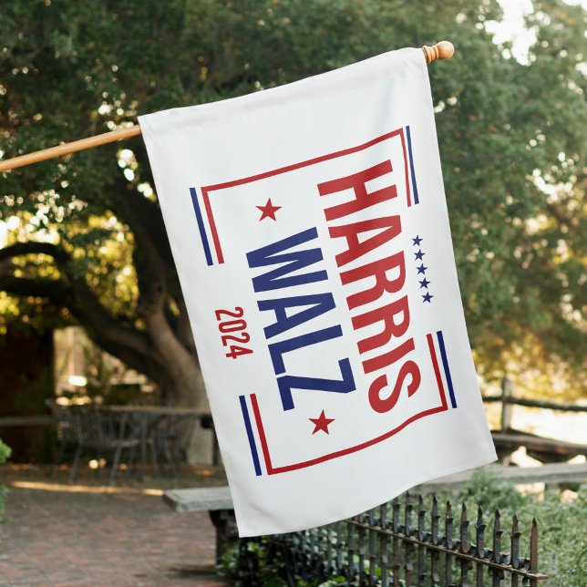 Harris Walz Campaign Election House Flag (Harris Walz Campaign Election House Flag)