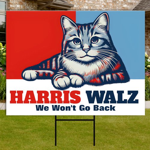 Harris Walz Campaign Yard Sign