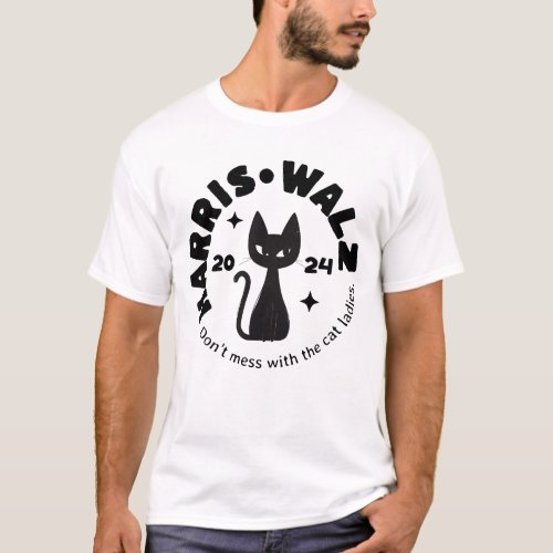 Harris Walz Cat Lady T_Shirt