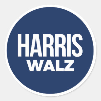 Harris Walz Classic Round Sticker