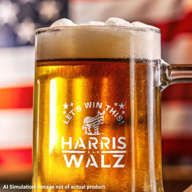 Harris - Walz, Democratic Donkey 'Let’s Win This!' Stein (Creator Uploaded)