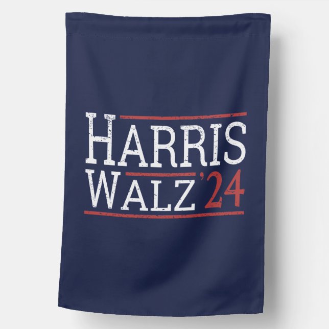 Harris Walz Election 2024 I House Flag (Front)