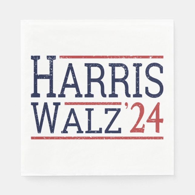 Harris Walz Election 2024 I Napkins (Front)