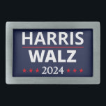 Harris Walz Election 2024 III Belt Buckle<br><div class="desc">Cool design, perfect for anyone who hates Donald Trump, is a democrat, liberal, or voted for Joe Biden in the 2020 presidential election, and is pro-Harris-Walz for the 2024 election! 'Harris Walz 2024' pro-Kamala Harris and Tim Walz art for any democrat looking to make a statement and support Kamala Harris...</div>