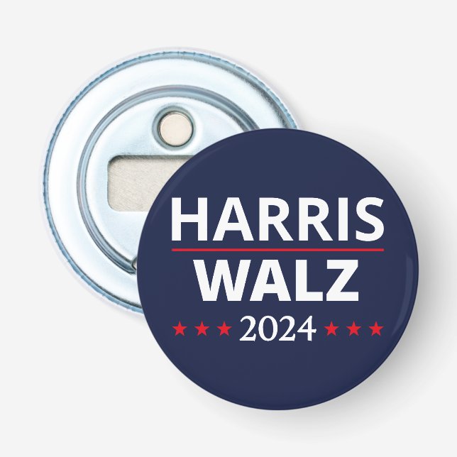 Harris Walz Election 2024 III Bottle Opener (Front)