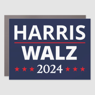 Harris Walz Election 2024 III Car Magnet