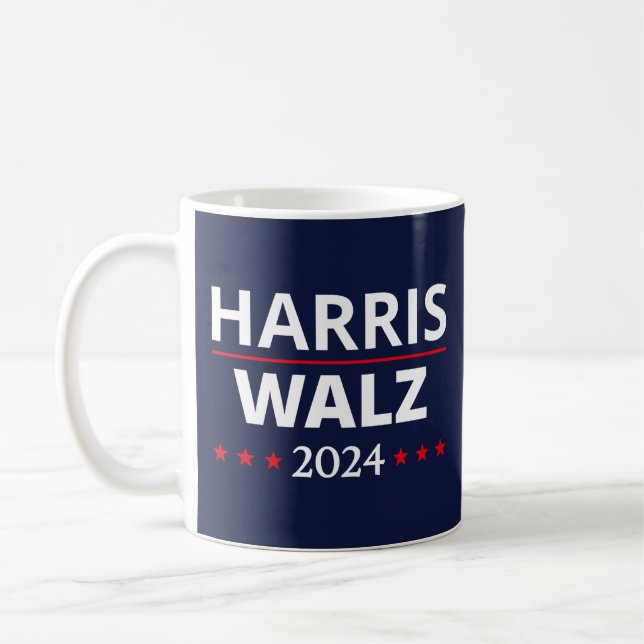 Harris Walz Election 2024 III Coffee Mug (Left)