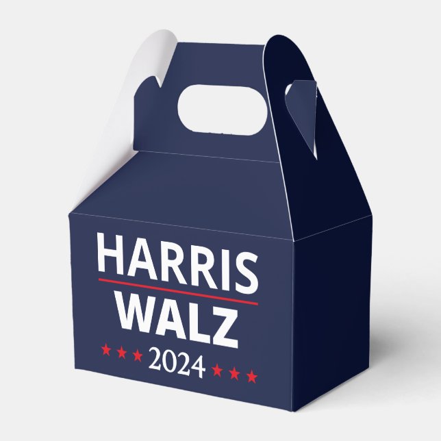 Harris Walz Election 2024 III Favor Boxes (Front Side)