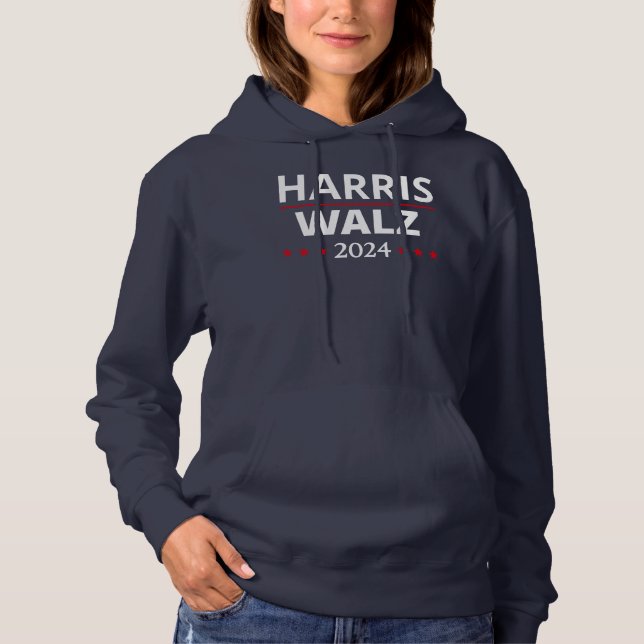 Harris Walz Election 2024 III Hoodie (Front)