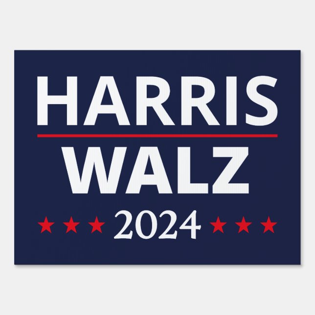 Harris Walz Election 2024 III Sign (Front)