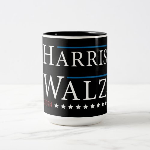 Harris Walz election 2024  Two_Tone Coffee Mug