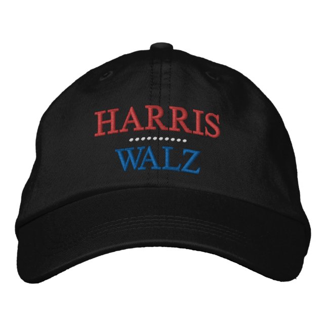 Harris Walz Election  Embroidered Baseball Cap (Front)