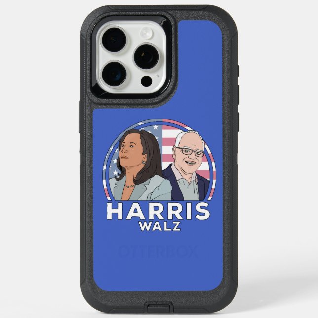 Harris Walz Election iPhone 15 Pro Max Case (Back)
